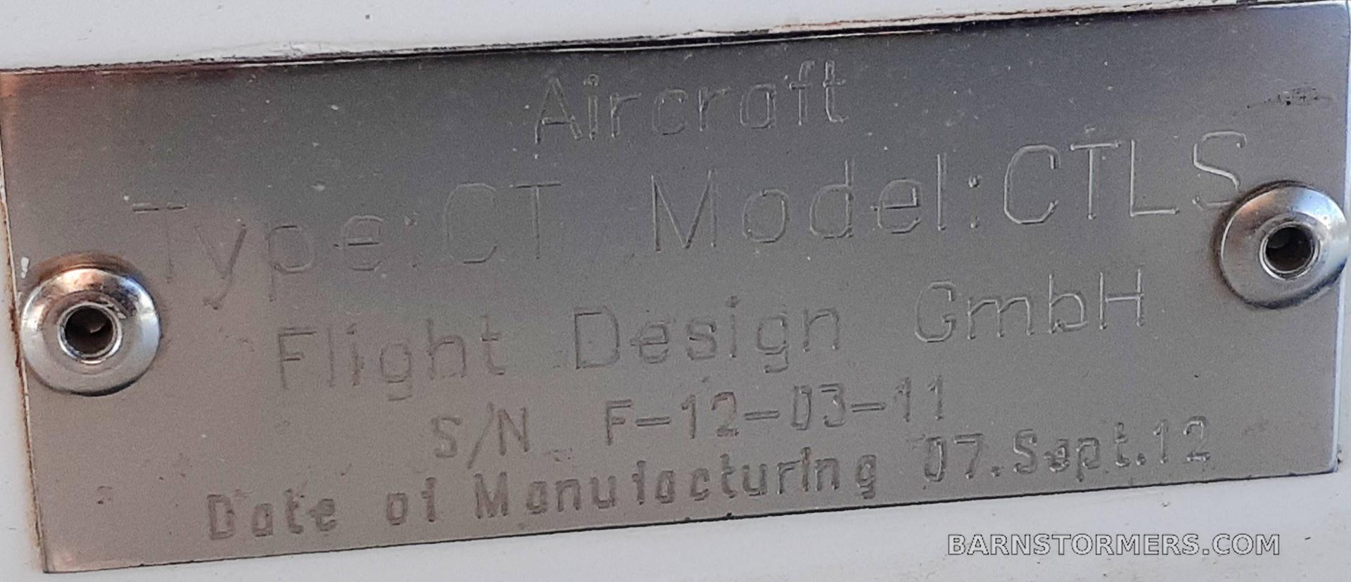 2013 FLIGHT DESIGN CTLSI 5