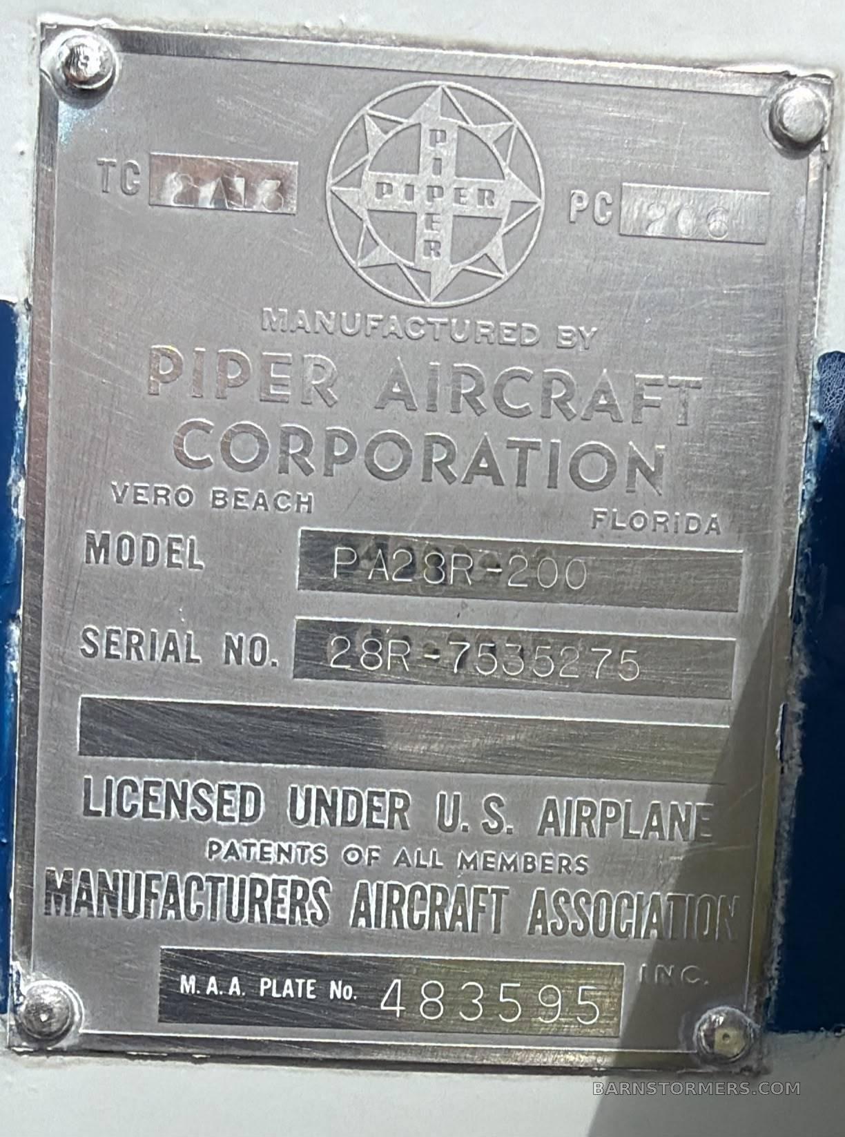 1975 Piper Arrow thumbnail 5