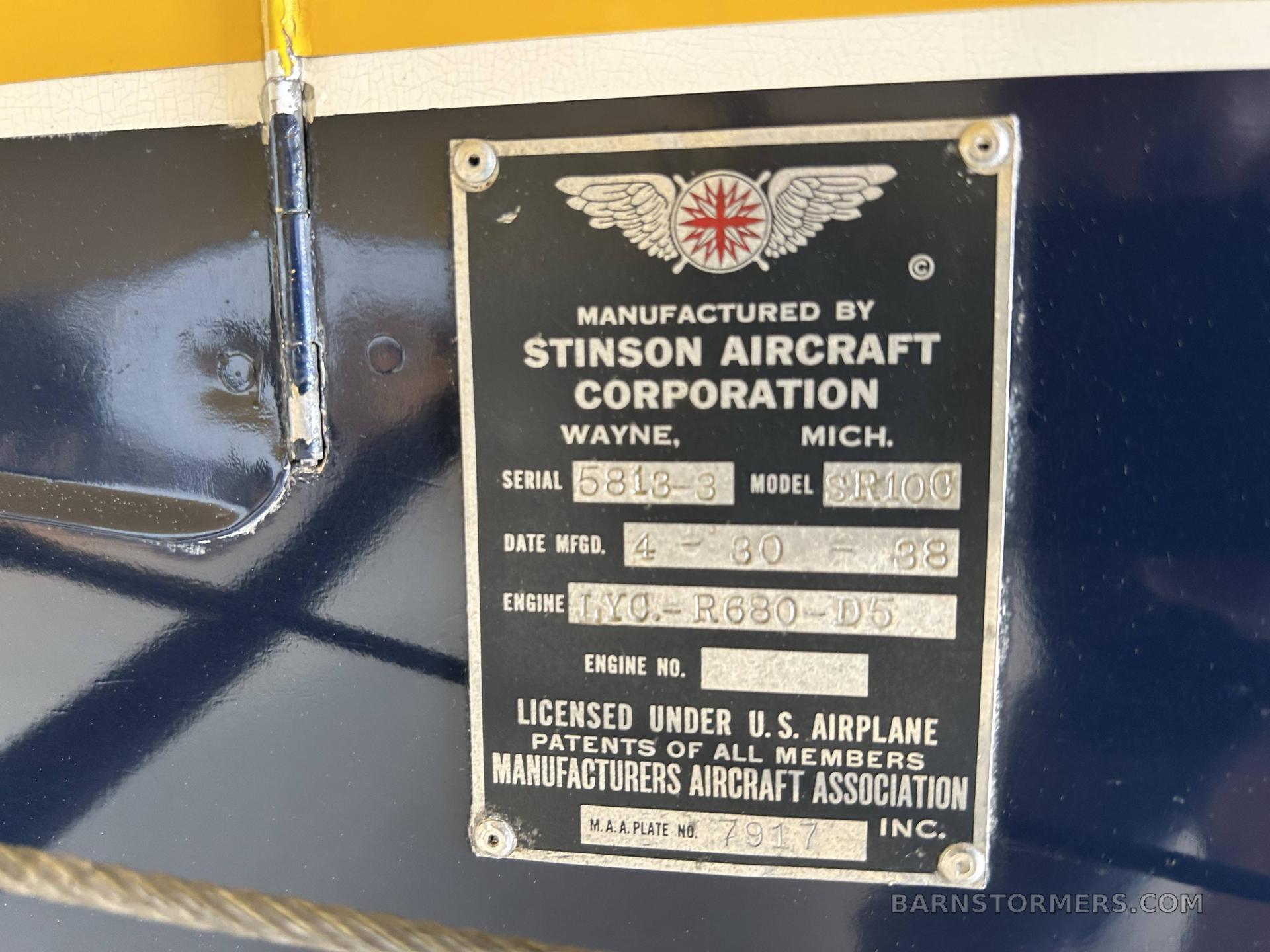 1938 STINSON RELIANT 5