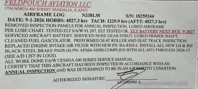 C182L N338LM FOR SALE OR TRADE 4