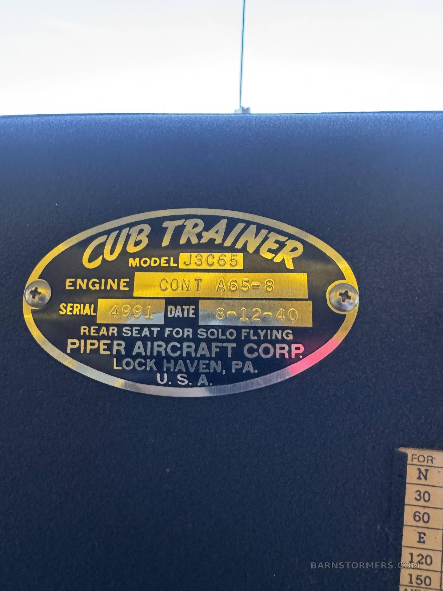 1940 Piper Cub thumbnail 5