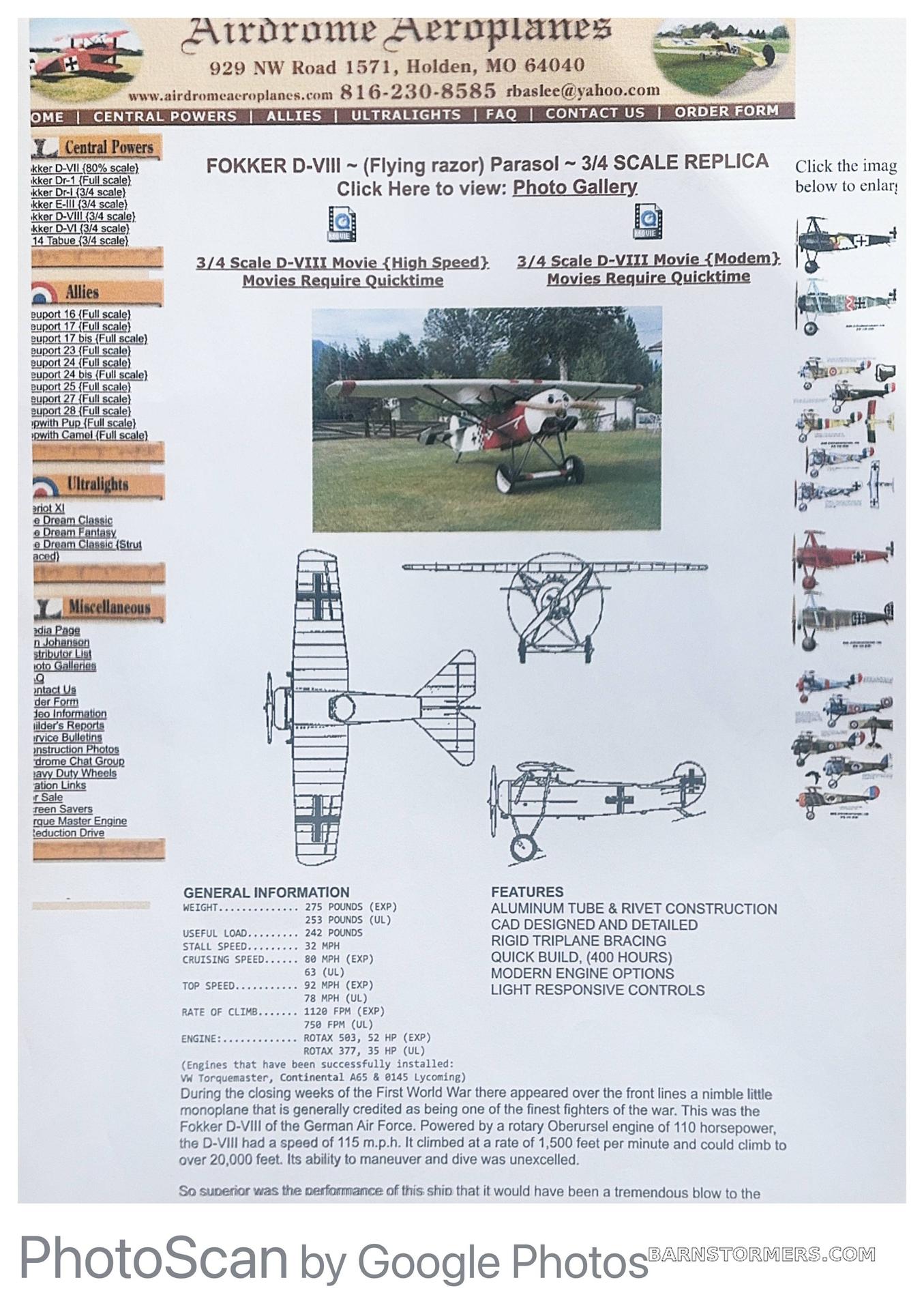 WW I REPLICA REPLICA KIT 3