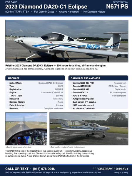 2023 DIAMOND DA20-C1 Eclipse
