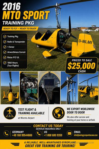 2016 AUTOGYRO MTO Sport